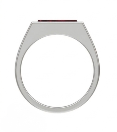 Anillo de Graduación con Incrustación en Forma Triangular
