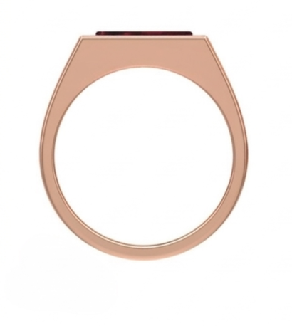 Anillo de Graduación con Incrustación en Forma Triangular