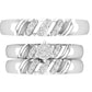 Trio de Argollas Matrimoniales AV 453 con Solitario Hexagonal