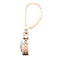 Aretes con Halos de Oro Recubiertos de Brillantes Incrustaciones