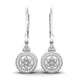 Aretes con Halos de Oro Recubiertos de Brillantes Incrustaciones
