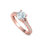 Anillo de Compromiso Solitaire con Incrustaciones