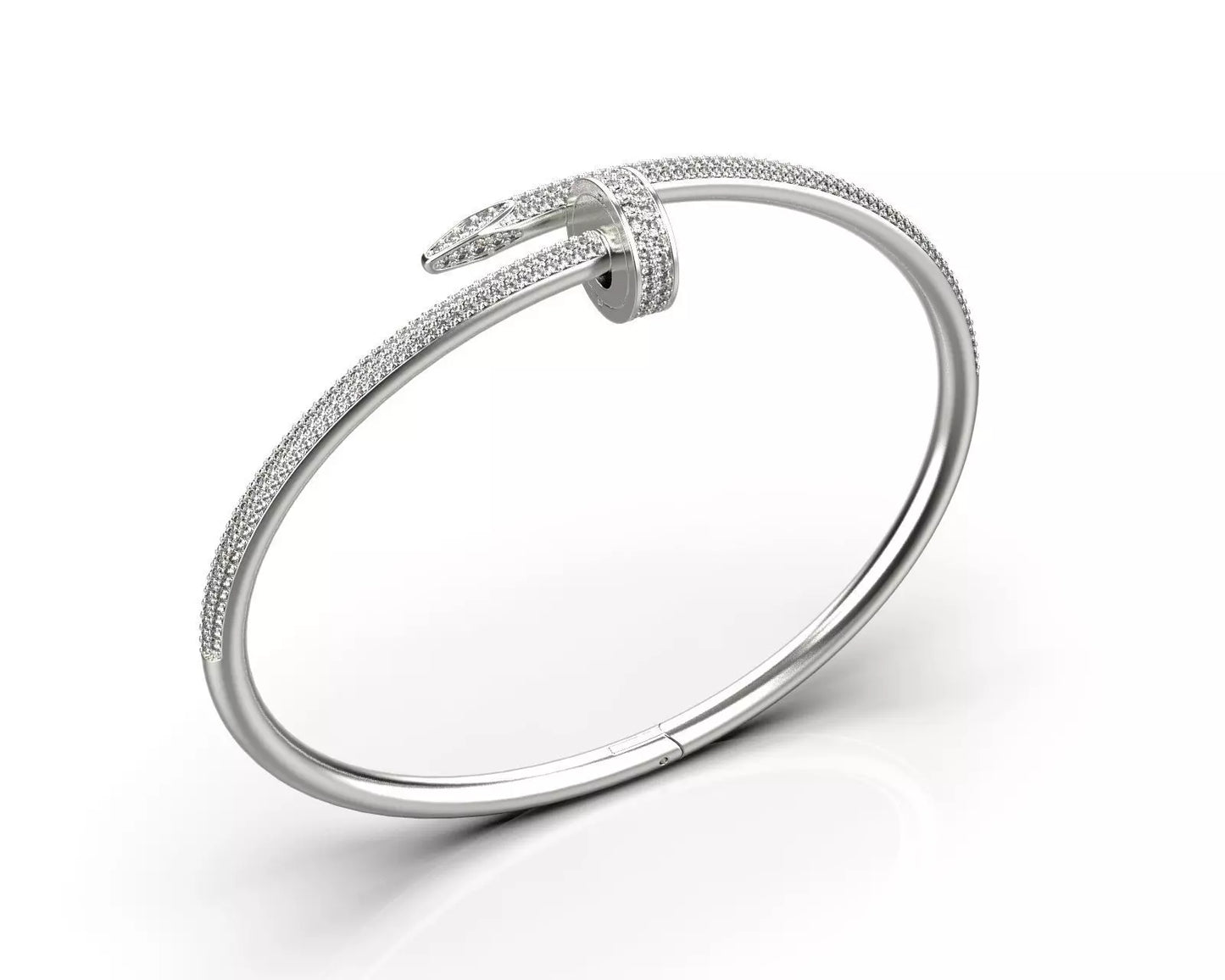 Brazalete Juste un Clou de Oro Acompañado de Incrustaciones