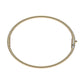 Atractivo Brazalete de Oro Amarillo 14k con Incrustaciones
