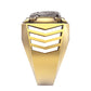 Anillo de Oro Amarillo con Cocodrilo de Oro Blanco