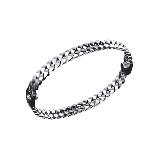 Atractivo Brazalete Cuban de Oro