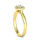 Anillo de Compromiso con Halo y Diamantes