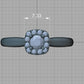 Anillo de Compromiso con Halo y Diamantes