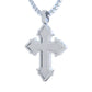 Hermoso Dije de Cruz Católica Personalizada Acompañada de Incrustaciones Brillantes