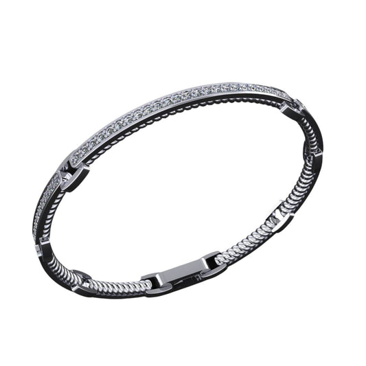 Deslumbrante Brazalete de Oro con Incrustaciones