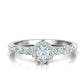 Anillo Delicate Twist de Oro 14k con Incrustaciones