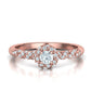 Anillo Delicate Twist de Oro 14k con Incrustaciones