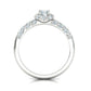 Anillo Delicate Twist de Oro 14k con Incrustaciones
