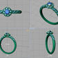 Anillo Delicate Twist de Oro 14k con Incrustaciones