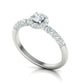 Anillo Delicate Twist de Oro 14k con Incrustaciones