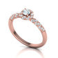Anillo Delicate Twist de Oro 14k con Incrustaciones