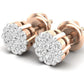 Aretes con Incrustaciones Brillantes en Forma de Racimo