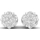 Aretes con Incrustaciones Brillantes en Forma de Racimo