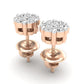 Aretes con Incrustaciones Brillantes en Forma de Racimo