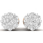 Aretes con Incrustaciones Brillantes en Forma de Racimo
