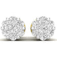 Aretes con Incrustaciones Brillantes en Forma de Racimo