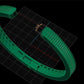 Hermoso Brazalete de Oro Rosado con Incrustaciones
