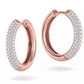 Aretes Hopp de Oro 14k con Incrustaciones Brillantes