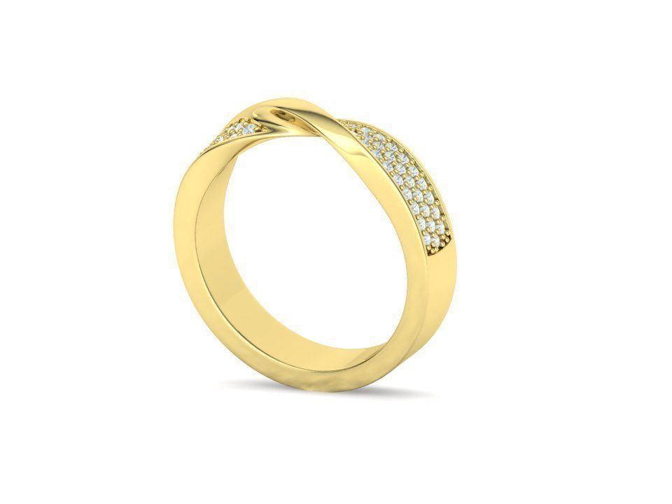 Churumbela Diamond Mobius con Brillantes Incrustaciones