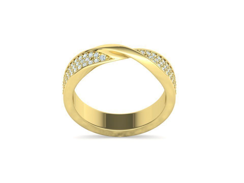 Churumbela Diamond Mobius con Brillantes Incrustaciones