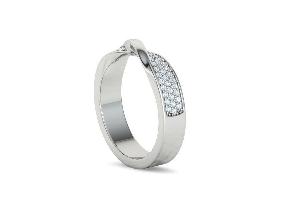 Churumbela Diamond Mobius con Brillantes Incrustaciones