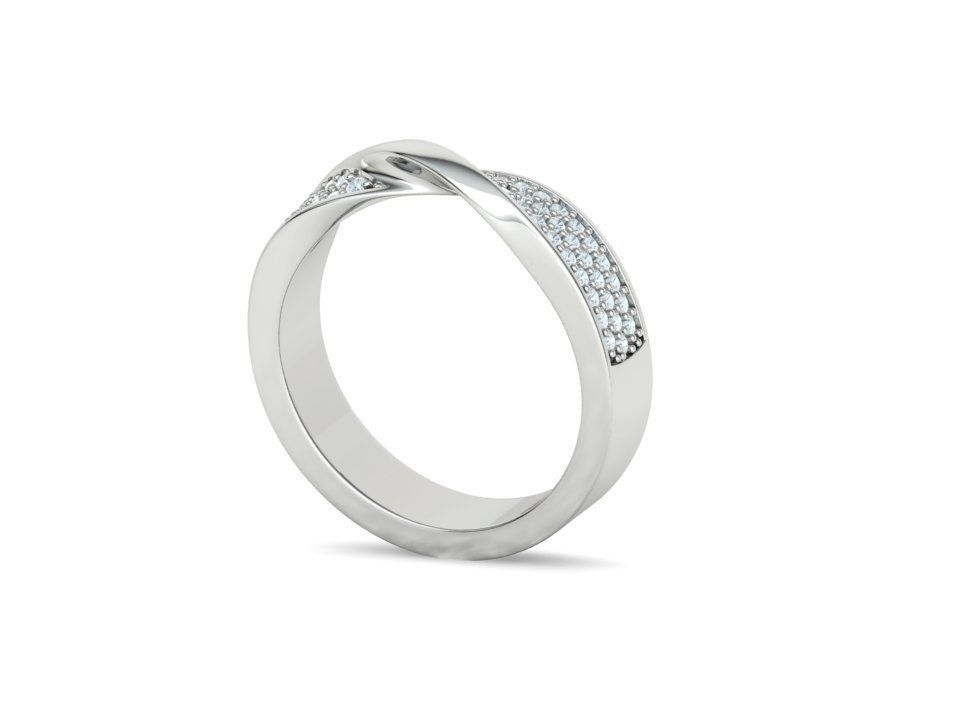 Churumbela Diamond Mobius con Brillantes Incrustaciones