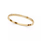 Refinado Brazalete Small de Oro Amarillo con Pavé de Incrustaciones