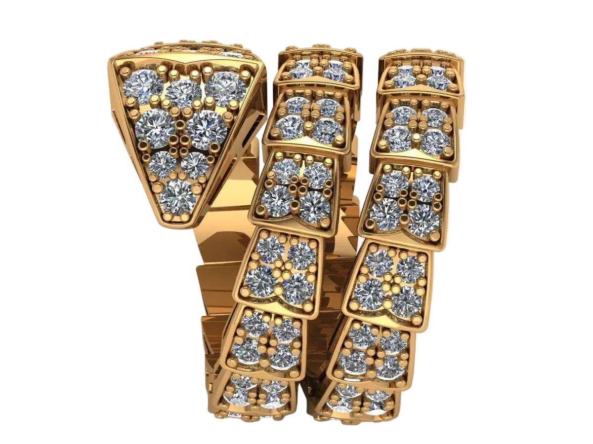 Anillo BVI Snake Shape de Oro