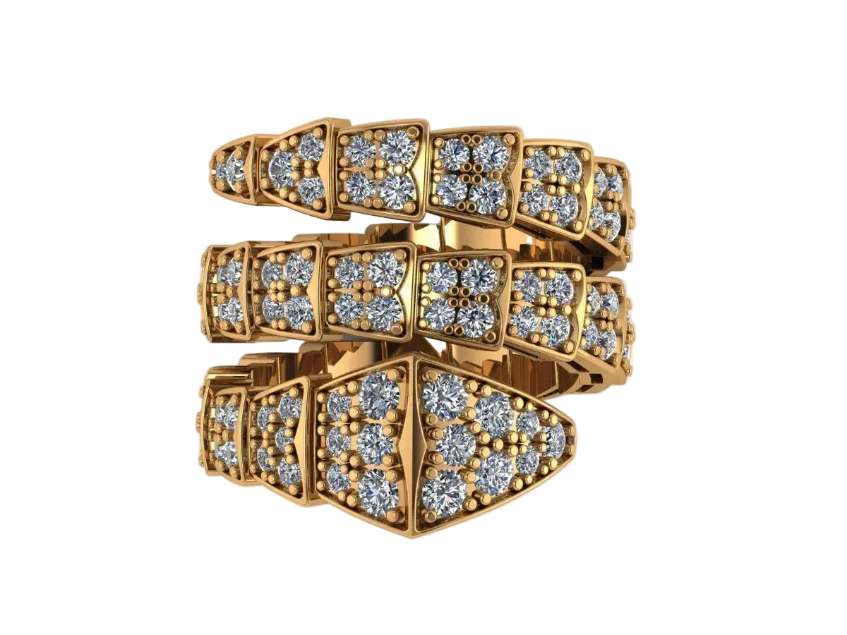 Anillo BVI Snake Shape de Oro