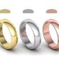 Juego de Argollas Dshaped de Oro 14k