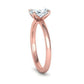 Anillo de Compromiso Elegante con Incrustación de Corte Oval