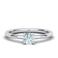 Anillo De Compromiso Four Claw con Solitario Oro 14k