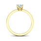 Anillo De Compromiso Four Claw con Solitario Oro 14k