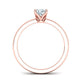 Anillo De Compromiso Four Claw con Solitario Oro 14k