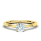 Anillo De Compromiso Four Claw con Solitario Oro 14k
