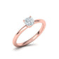 Anillo De Compromiso Four Claw con Solitario Oro 14k