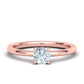 Anillo De Compromiso Four Claw con Solitario Oro 14k