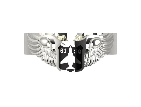 Anillo de Oro de Piloto con Logo de Avión
