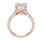 Anillo de Compromiso Hidden Diamond X Cathedral Corte Esmeralda
