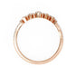 Preciosa Churumbela Eternity Band Ring de Oro en Forma de Corona con Incrustaciones
