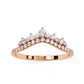 Preciosa Churumbela Eternity Band Ring de Oro en Forma de Corona con Incrustaciones