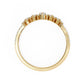 Churumbela Eternity Band Ring de Oro en Forma de Corona con Incrustaciones