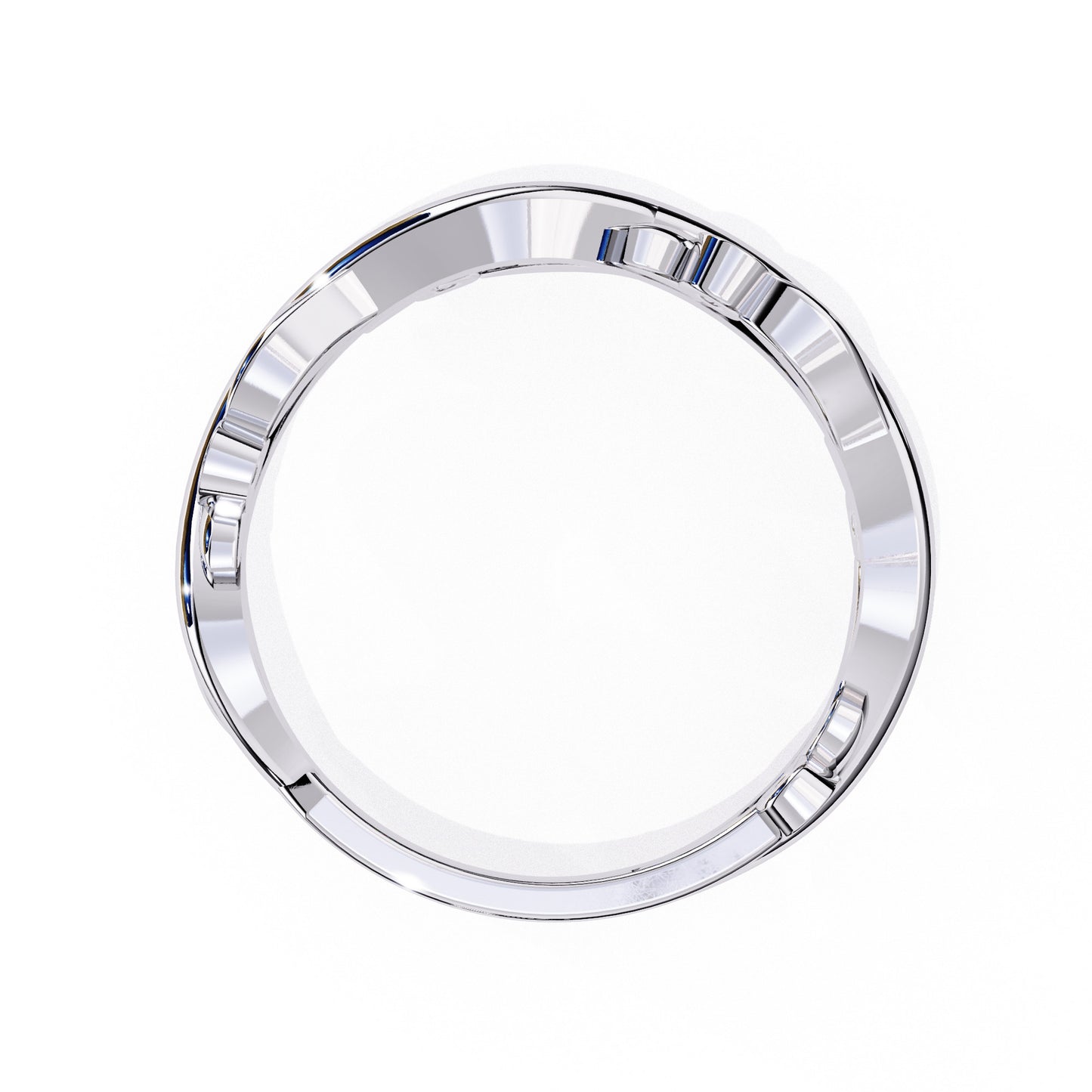 Churumbela Eternity Diamond en Forma de Petalos con Incrustaciones Deslumbrantes