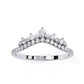 Preciosa Churumbela Eternity Band Ring de Oro en Forma de Corona con Incrustaciones