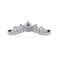 Churumbela Eternity Band Ring de Oro en Forma de Corona con Incrustaciones